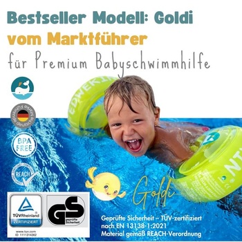 Plavecké krídla EDWEKIN® Premium | Certifikácia TÜV a GS ✓ | Pre deti 1-6 rokov | Bez BPA a štýlový