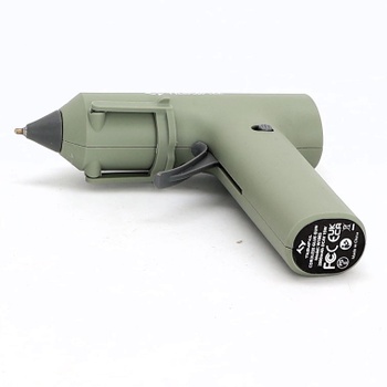 Tavná pistole Tilswall s baterií 2000 mAh a 20 lepicími tyčinkami, 7×140 mm, zelená olivová