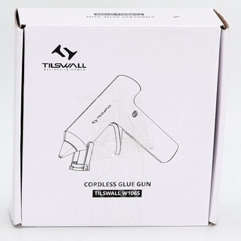 Tavná pištoľ Tilswall s batériou 2000 mAh a 20 lepiacimi tyčinkami, 7×140 mm, zelená olivová