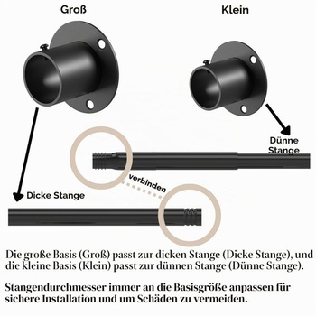 Šatní tyč Venwemong NO2-YGG-11