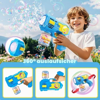 Bublinková pistole, balení 2 kusů, automatický výrobník bublin s LED světly, letní hračka pro děti