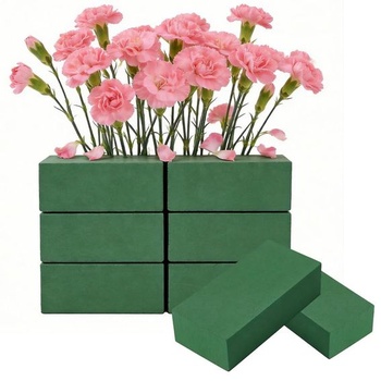 8 kusov kvetinovej peny na kvety, 14x8x4cm, kvetinová pena na čerstvé kvety, zelená kvetinová