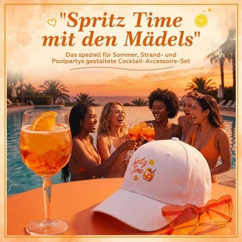 Darčeková sada BBTO Aperol Spritz pre ženy, doplnky na párty a fotku