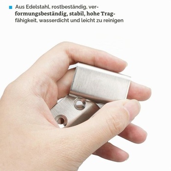 Háčiky na uteráky, nástenné háčiky, 6 kusov, háčiky z nerezovej ocele na priskrutkovanie, odolné háčiky,