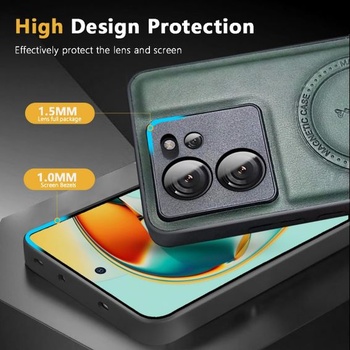 Púzdro na telefón pre Xiaomi Redmi 15C 4G/5G, magnetické púzdro s odolnosťou 2300 Gaussov, kožené