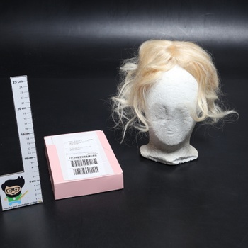 Flufymooz Příčesky z pravých lidských vlasů pro ženy, 26 cm ofina na sponky, 100% lidské vlasy pro