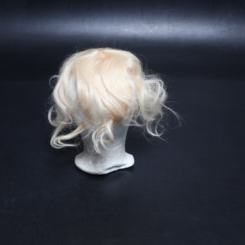 Flufymooz Príčesky z pravých ľudských vlasov pre ženy, 26 cm ofina na sponky, 100% ľudské vlasy pre