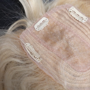Flufymooz Príčesky z pravých ľudských vlasov pre ženy, 26 cm ofina na sponky, 100% ľudské vlasy pre
