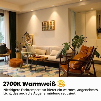 Morotty 8dielne balenie halogénových bodových žiaroviek MR16 GU5.3 12V 50W, 600LM, teplá biela 2700K,