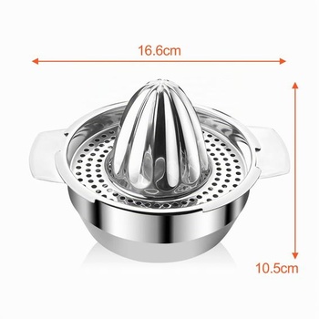 Odšťavovač citrónov Avesteir z nerezovej ocele, priemer 13,6 cm, ručný lis na citrusy s nádobou 300