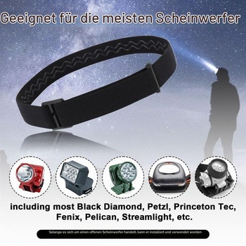 Elastický popruh na čelovku BOXOB kompatibilný s Black Diamond Petzl