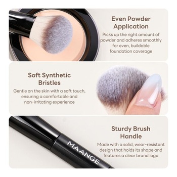 Sada štetcov na make-up MAANGE, 6dielna obojstranná sada štetcov na make-up, multifunkčná prenosná