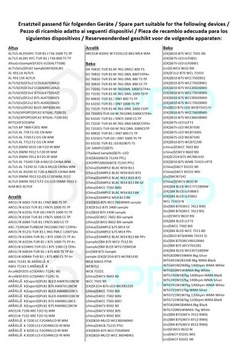 Tesnenie dverí DL-pro pre Beko Blomberg 2905570100, tesnenie dverí, tesnenie, guma dverí, gumové