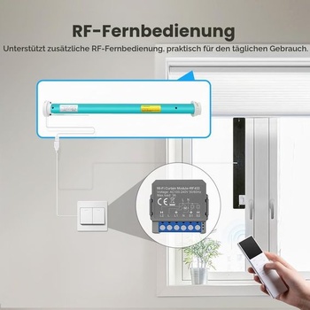 Chytrý WiFi modul spínače rolet s procentuální funkcí, WiFi spínač rolet pro motory rolet s Alexou,