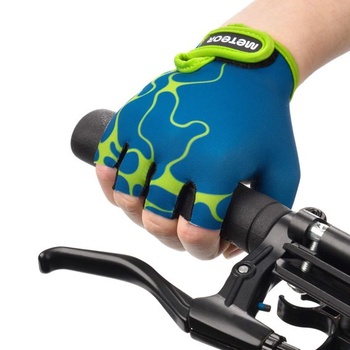 Detské cyklistické rukavice Meteor Gélové cyklistické rukavice BMX Chlapčenské cyklistické rukavice
