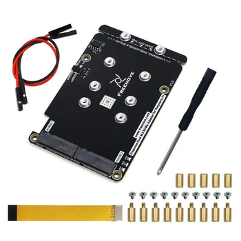 FREENOVE Duálne M.2 NVMe SSD HAT pre Raspberry Pi 5, M.2 adaptér AI HAT 2 sloty NAS RAID sada,