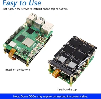 FREENOVE Duálne M.2 NVMe SSD HAT pre Raspberry Pi 5, M.2 adaptér AI HAT 2 sloty NAS RAID sada,