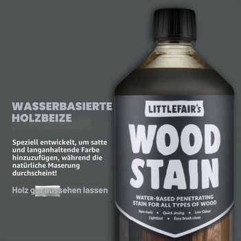 Littlefair's mořidlo na dřevo na vodní bázi - (zlatá borovice) - netoxické, ekologické a