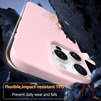 Pouzdro X-level pro iPhone 16 Pro Max, tenké měkké pouzdro, růžové pro iPhone 16 Pro Max růžové