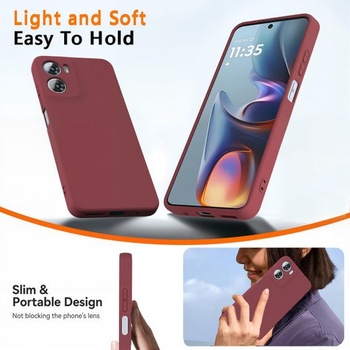 Silikonový kryt pro Motorola Moto Edge 40, ochranný kryt [odolný proti poškrábání, otiskům prstů a