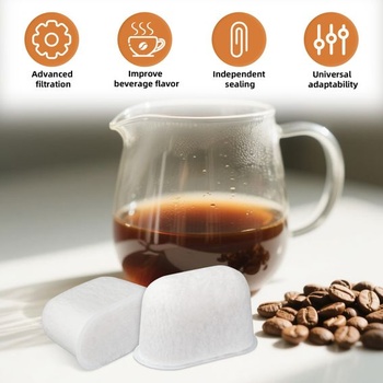 Súprava 6 vodných filtrov kompatibilných s espresso kávovarmi Breville BWF100, náhradné filtre z