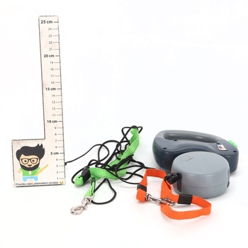 Makife Dual Doggie Pet Leash, Dvojité zatahovací vodítko pro psy, Automatické zatahovací vodítko, 3
