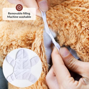 ODOXIA Plyšový pes se zátěží | 2,3 kg Senzorická úzkostná plyšová hračka se zátěží pro děti a