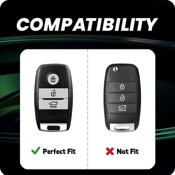 Silikonové pouzdro na klíče pro Kia Sportage, Picanto, Ceed, Stonic, Sorento, bílá, stříbrná, Smart