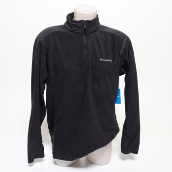 Pulovr s polovičním zipem Columbia Klamath Range II, Nero (černý), L