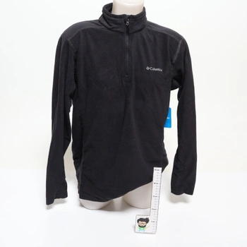 Pulóver s polovičným zipsom Columbia Klamath Range II, Nero (čierny), L