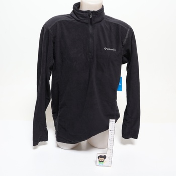 Pulovr s polovičním zipem Columbia Klamath Range II, Nero (černý), L