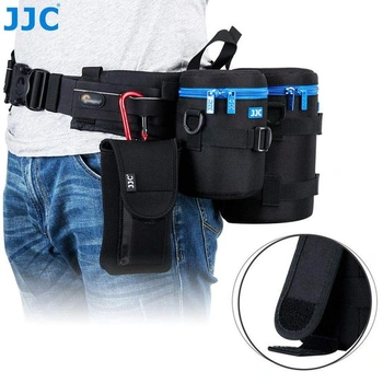 JJC Deluxe vodoodpudivé pouzdro na objektivy s ramenním popruhem, rozměr 10 x 16,5 cm, průměr a