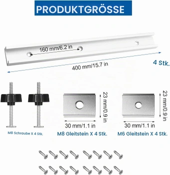 T-žebrová lišta XNZMYN 4 ks