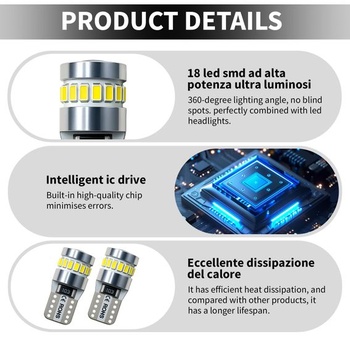 2 ks 6000K T10 W5W