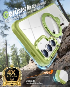 Puzdro HuwaiH pre Samsung Galaxy S24/S25 s 360 ° magnetickým stojanom, [16FT odolné proti pádu a