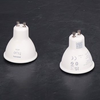 Múdra lampa Philips Hue GU10, stmievateľné teplé biele svetlo, balenie 2 ks, kompatibilné s