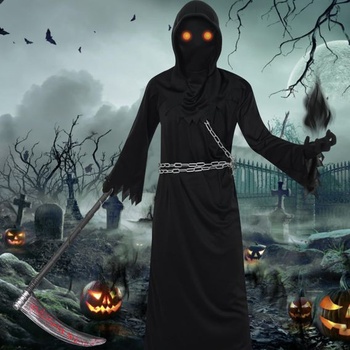 Kostým Smrtka z Raveparty pre deti, Halloweensky kostým pre chlapcov, Hororový kostým pre mužov,