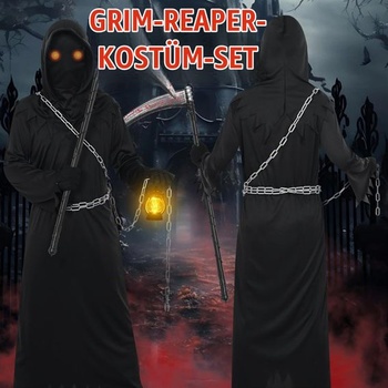 Kostým Smrtka z Raveparty pre deti, Halloweensky kostým pre chlapcov, Hororový kostým pre mužov,