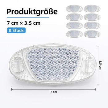 8dielna biela odrazka na drôtiky kolies, mačacie oči, nacvakávacie, vyrobené z plastu a živice, 7 x 3,5