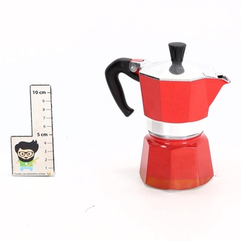 Moka kanvica Bialetti 4942 červená, 3 šálky