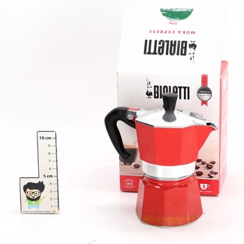 Moka kanvica Bialetti 4942 červená, 3 šálky