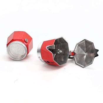Moka kanvica Bialetti 4942 červená, 3 šálky