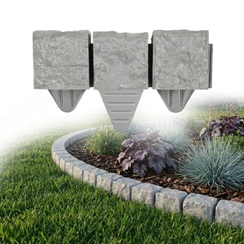 GARDENIX Okraj trávníku 1,8 m Žulová dlažební kostka Šedá…