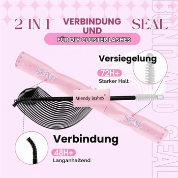 WENDY LASHES Sada predlžovacích rias Wimpern, klastrové riasy 60D/80D/100D, D-Curl 60D+80D+100D, sada
