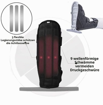 IBLUELOVER Nastaviteľná opora členku, ortéza na členok, ortéza na členok s otvorenou špičkou,