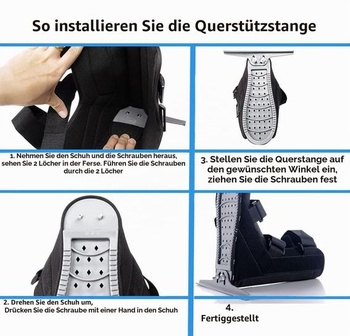IBLUELOVER Nastaviteľná opora členku, ortéza na členok, ortéza na členok s otvorenou špičkou,