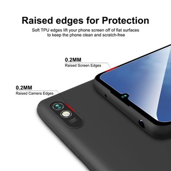NOVÝ kryt pro Xiaomi Redmi 9A, černý silikon, nárazuvzdorný, Redmi 9A 6,53 palce, černý