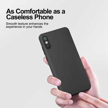 NOVÝ kryt pro Xiaomi Redmi 9A, černý silikon, nárazuvzdorný, Redmi 9A 6,53 palce, černý