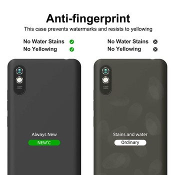 NOVÝ kryt pro Xiaomi Redmi 9A, černý silikon, nárazuvzdorný, Redmi 9A 6,53 palce, černý