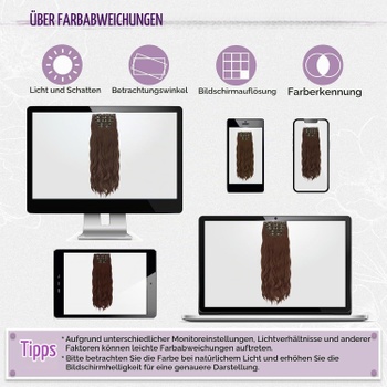 Prodloužení vlasů BARSDAR hnědá, 60cm